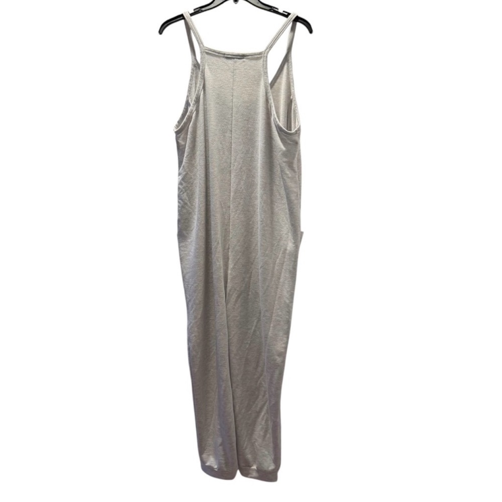 Sincerely Jules Scoop Neck Spaghetti Strap Light Grey Jumpsuit - Picture 3 of 4